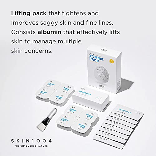 SKIN1004 Zombie Pack (1box - 8ea) | Wash off Face Mask for Aging Skin, Fine L...