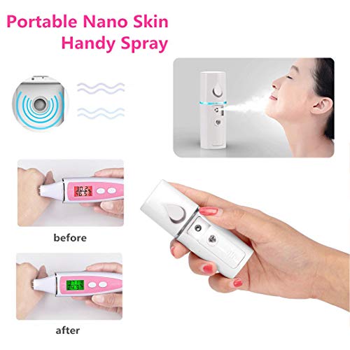 Nano Facial Steamer Mist Spray Eyelash Extensions Cleaning Pores Water SPA Mo...