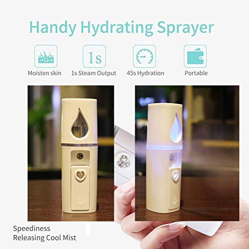 Nano Facial Steamer Mist Spray Eyelash Extensions Cleaning Pores Water SPA Mo...