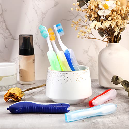 6 Pieces Travel Toothbrushes Folding Portable Toothbrush Foldable Toothbrush ...