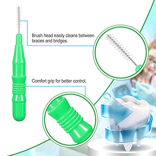 70 Pieces Interdental Brush Teeth Floss Tooth Cleaning Tool Toothpick Cleaner...