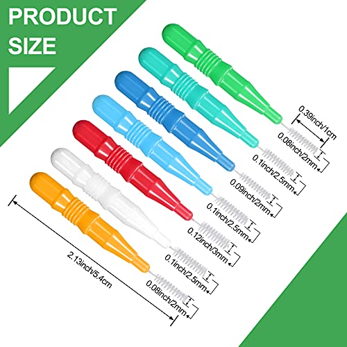 70 Pieces Interdental Brush Teeth Floss Tooth Cleaning Tool Toothpick Cleaner...