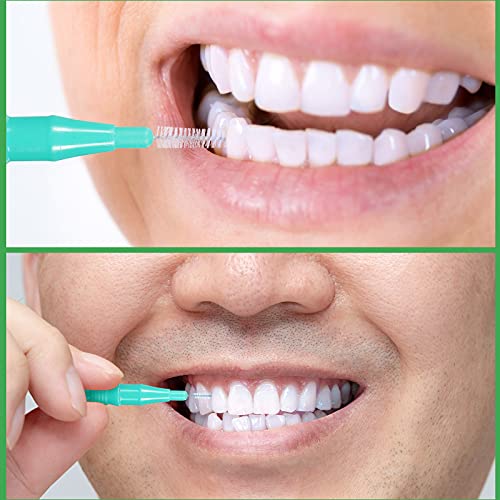 70 Pieces Interdental Brush Teeth Floss Tooth Cleaning Tool Toothpick Cleaner...