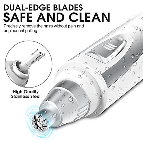 Ear and Nose Hair Trimmer Clipper - 2021 Professional Painless Eyebrow & Faci...