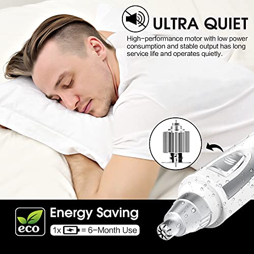 Ear and Nose Hair Trimmer Clipper - 2021 Professional Painless Eyebrow & Faci...