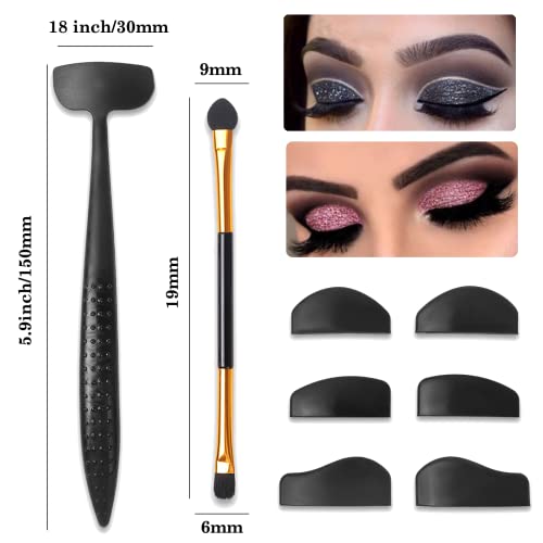 Eyeshadow Stamp Eyeshadow Crease Line Kit - Silicone Eyeshadow & Eyeliner App...