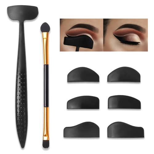 Eyeshadow Stamp Eyeshadow Crease Line Kit - Silicone Eyeshadow & Eyeliner App...