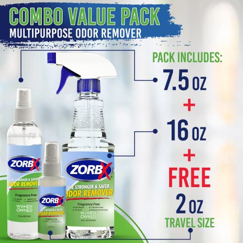 ZORBX Unscented Odor Eliminator Combo Value Pack - Used in Hospitals & Health...