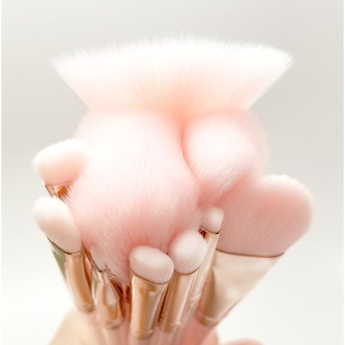 Highend Makeup Brushes Crystal Handle Makeup Brush Set 10pcs Best Make up too...