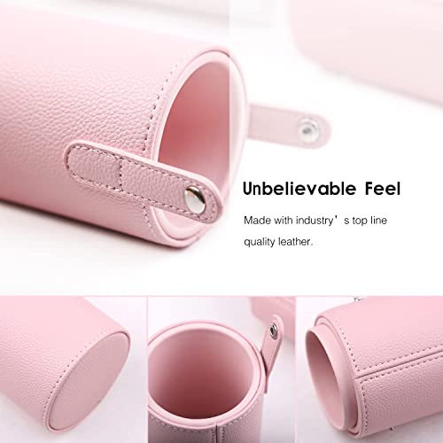 Zoreya Makeup Brush Set 12pcs Pink Synthetic Makeup Brushes Travel Set With H...