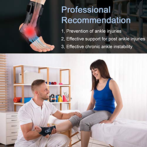 ZOUYUE Ankle Brace, Ankle Support Brace for Ankle Sprains, Ankle Braces for M...