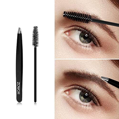 Zowor Eyelash Curlers with 5PCS Silicone Refill Pad Fit All Eye Shape Curved ...