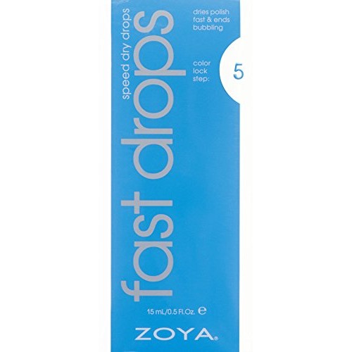 ZOYA Fast Drying Drops Top Nail Coat , Clear , 0.5 Fl Oz (Pack of 1)
