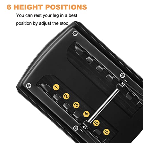 Pedicure Foot Rest, Non-Slip Sturdy Shower Foot Rest for Shaving Legs, 6-Posi...