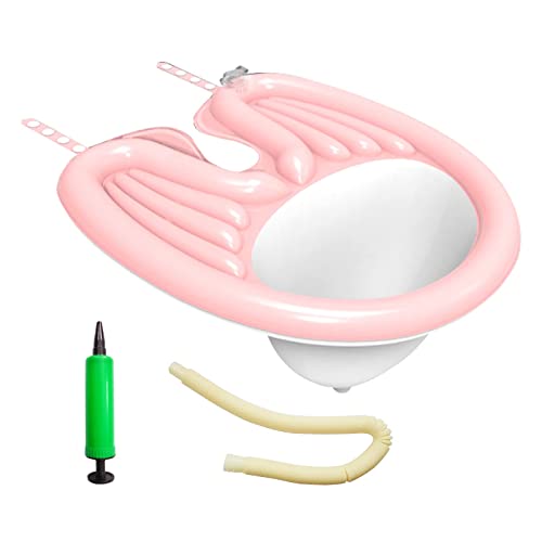 Mobile Salon - Adjustable Fold Portable Inflatable Rinse Basin with Air Pump ...