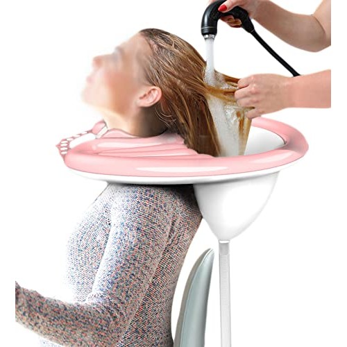 Mobile Salon - Adjustable Fold Portable Inflatable Rinse Basin with Air Pump ...