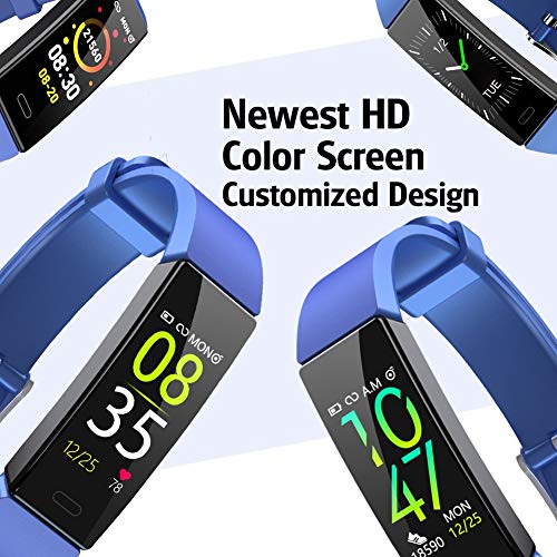 ZURURU Fitness Tracker with Blood Pressure Heart Rate Sleep Health Monitor, W...