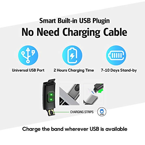 ZURURU Fitness Tracker with Blood Pressure Heart Rate Sleep Health Monitor, W...