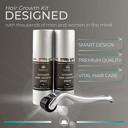 Beard & Hair Growth Derma Roller Kit for Beard Growth, Face, Scalp | Beard Ha...