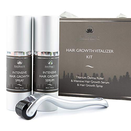 Beard & Hair Growth Derma Roller Kit for Beard Growth, Face, Scalp | Beard Ha...