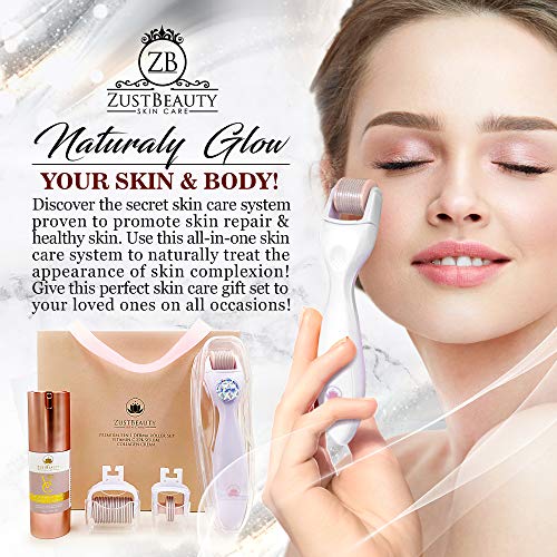 ZUSTBEAUTY | ALL IN 1| Derma Roller Kit With Vitamin C 25% Serum & Collagen C...