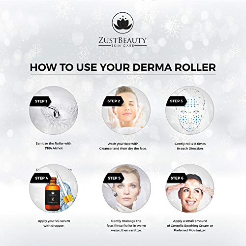 ZUSTBEAUTY | Derma Roller Kit With Organic Vitamin C Serum w/Soothing Cream F...