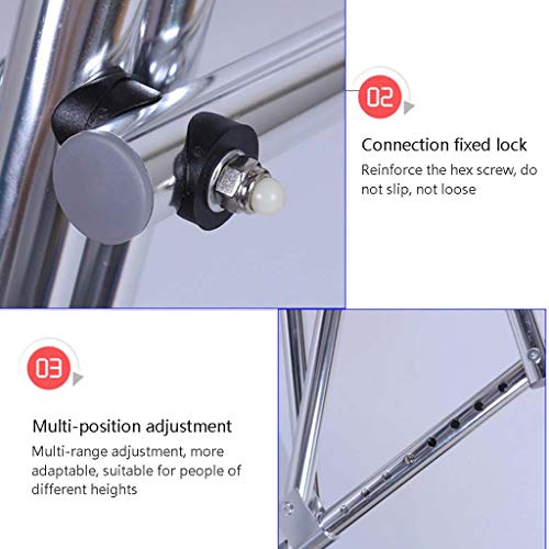 Roscloud@ Walker Pulley Rear-Mounted Walker One-Way Folding Anti-Backward Siz...