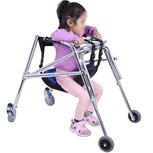 Roscloud@ Walker Pulley Rear-Mounted Walker One-Way Folding Anti-Backward Siz...