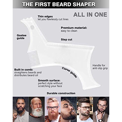 Beard Shaping Styling and haircut tools for men - Perfect for Hairline Line-u...