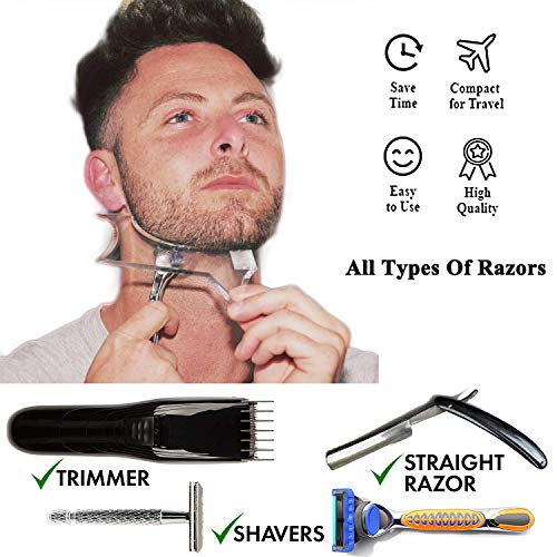 Beard Shaping Styling and haircut tools for men - Perfect for Hairline Line-u...
