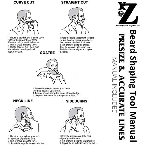 Beard Shaping Styling and haircut tools for men - Perfect for Hairline Line-u...