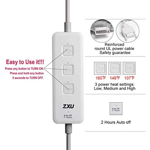 Heating Pad for Neck and Shoulder，Electric Heated Neck Wrap for Upper Back P...