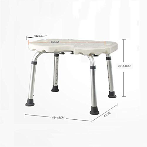 ZYLZL Shower Chair,Bath Seat Bench Shower Stool with Non-Slip Suction Cup Fee...