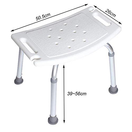 ZYLZL Shower Chair,Ergonomic Molded Plastic Seat Shower Bench Stool Bathtub L...