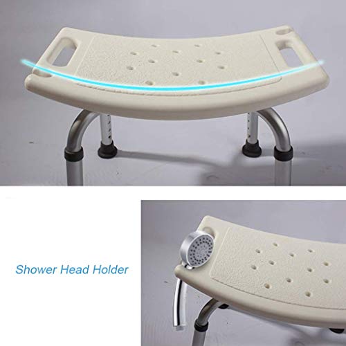 ZYLZL Shower Chair,Ergonomic Molded Plastic Seat Shower Bench Stool Bathtub L...