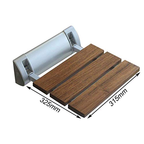 ZYLZL Shower Chair,Foldaway Shower Seating Chair Wood Wall Mount Shower Seat ...