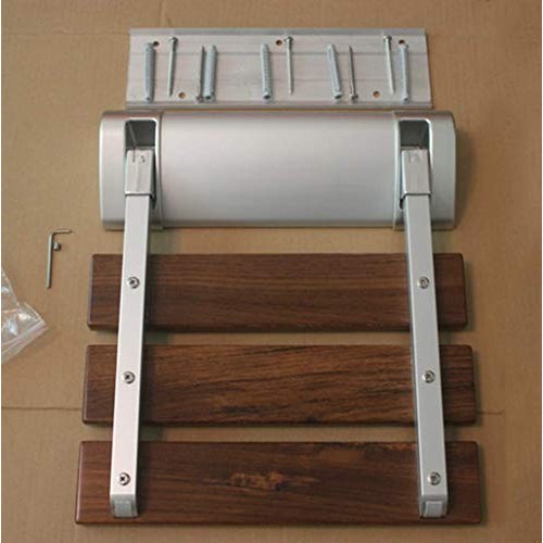 ZYLZL Shower Chair,Foldaway Shower Seating Chair Wood Wall Mount Shower Seat ...