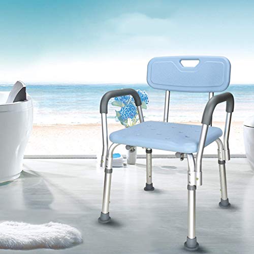 ZYLZL Shower Chair,Pregnant Woman Bath Stool Chair with Safety Handle Backres...