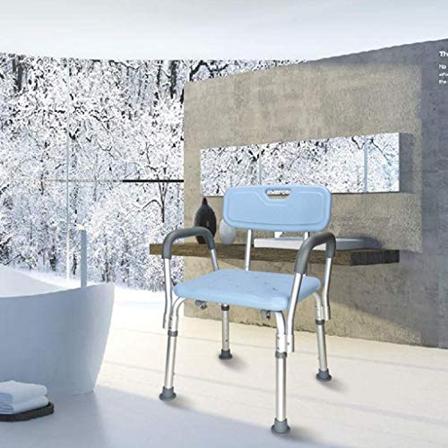 ZYLZL Shower Chair,Pregnant Woman Bath Stool Chair with Safety Handle Backres...