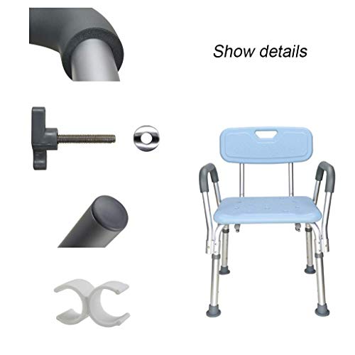 ZYLZL Shower Chair,Pregnant Woman Bath Stool Chair with Safety Handle Backres...