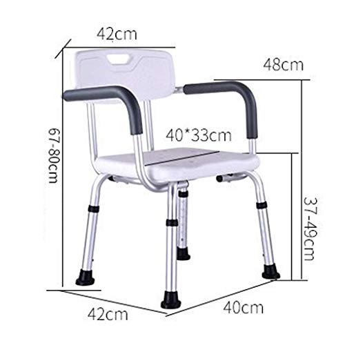ZYLZL Shower Chair,Pregnant Woman Bath Stool Household Shower Seat Bench with...