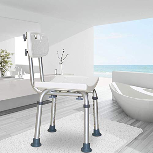 ZYLZL Shower Chair,Pregnant Woman Bath Stool with Backrest Anti-Slip Padding ...