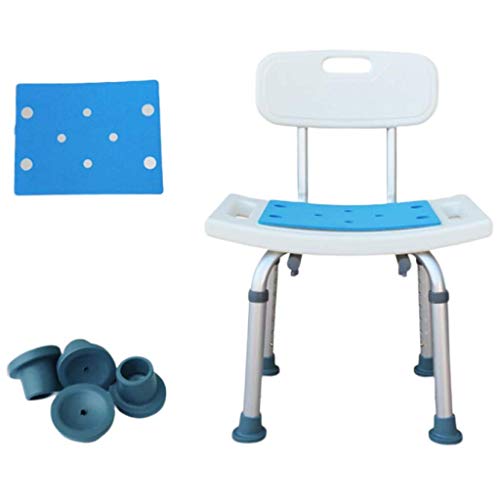ZYLZL Shower Chair,Pregnant Woman Bath Stool with Backrest Anti-Slip Padding ...