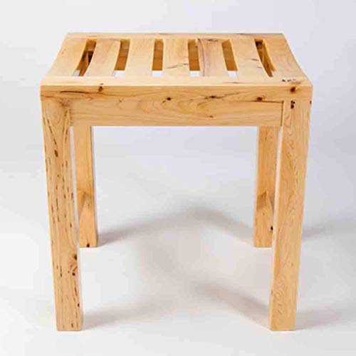 ZYLZL Shower Chair,Wood Shower Seat Bench Ergonomic Bathtub Chair Bathroom Co...