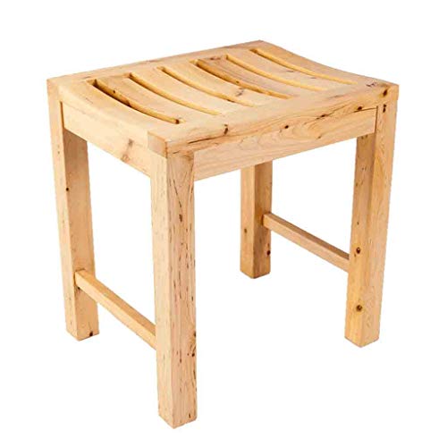 ZYLZL Shower Chair,Wood Shower Seat Bench Ergonomic Bathtub Chair Bathroom Co...