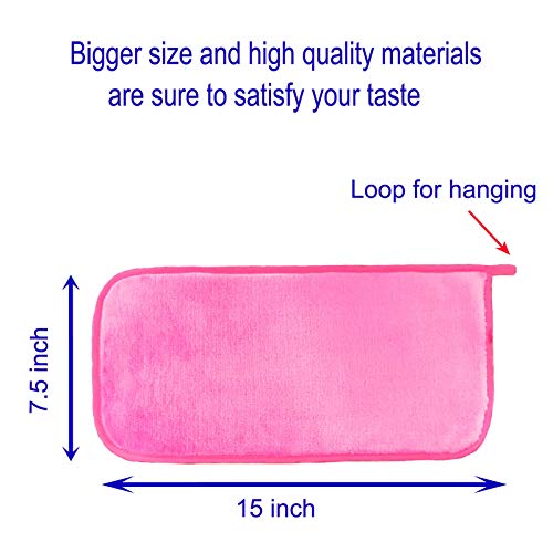Makeup Remover Towel (6 Pack), Reusable Microfiber Makeup Remover Cloth Remov...