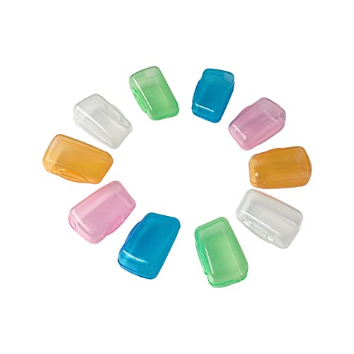 10 Pieces Portable Toothbrush Containers Travel Toothbrush Cap Cover Tooth Br...