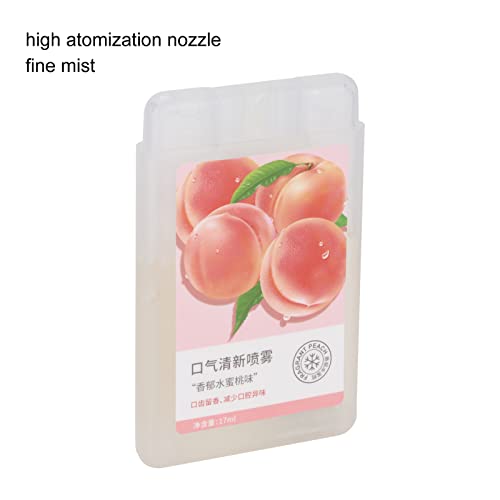 Peach Oral Spray, High Fogging Portable 24 Hour Oral Rinse Breath ener,Long L...