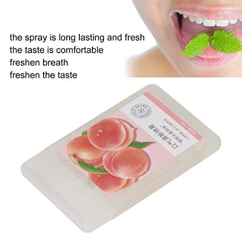 Peach Oral Spray, High Fogging Portable 24 Hour Oral Rinse Breath ener,Long L...