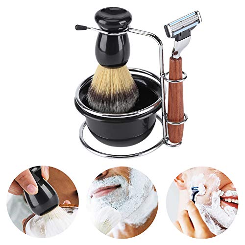 Shaving Brush Set, Shaving Brush Stand Holder and Soap Bowl Mug Set, Razor Br...